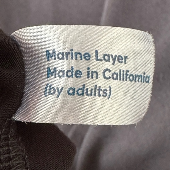 MARINE LAYER Lexi Longsleeve Midi Dress in Black Classic Office Siren Small - Picture 12 of 14